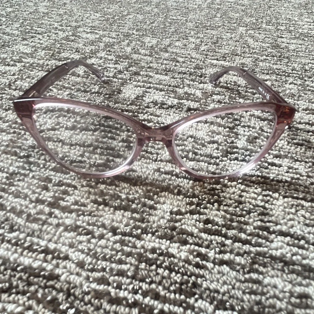 kate spade new york KALIE Cat Eye Pink Glitter Full Rim 53-16-140